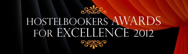 HostelBookers award for Excellence for 2012 for Cinnamon Sally Backpackers Hostel